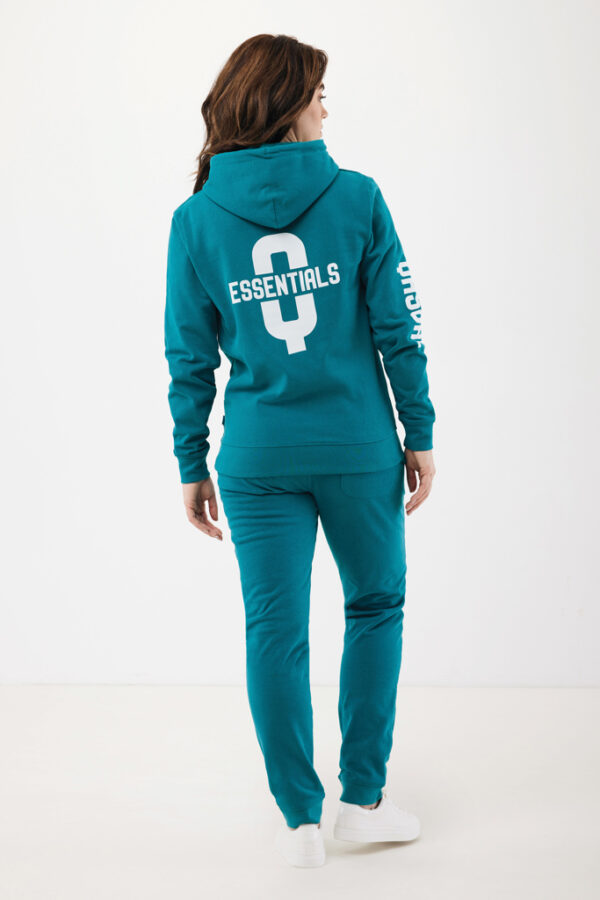 Iqoniq Jasper recycled cotton hoodie - Verdigris