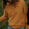 Iqoniq Jasper recycled cotton hoodie - Ochre Yellow