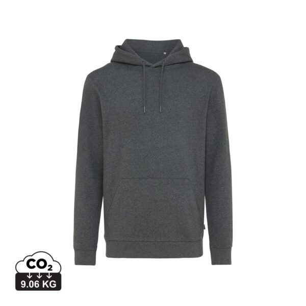 Iqoniq Torres recycled cotton hoodie undyed - Heather Anthracite