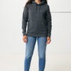 Iqoniq Torres recycled cotton hoodie undyed - Heather Anthracite