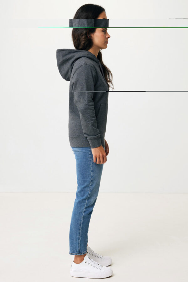 Iqoniq Torres recycled cotton hoodie undyed - Heather Anthracite