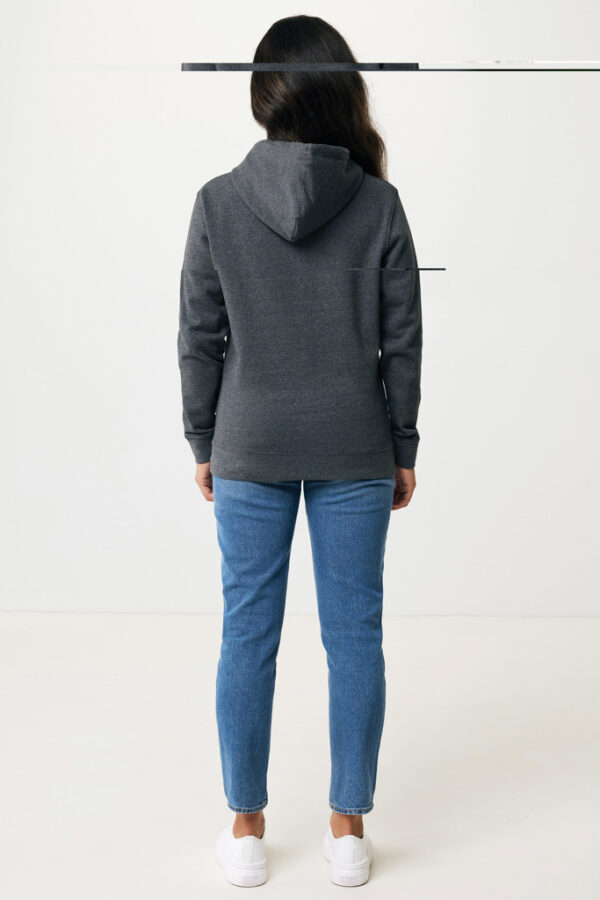 Iqoniq Torres recycled cotton hoodie undyed - Heather Anthracite