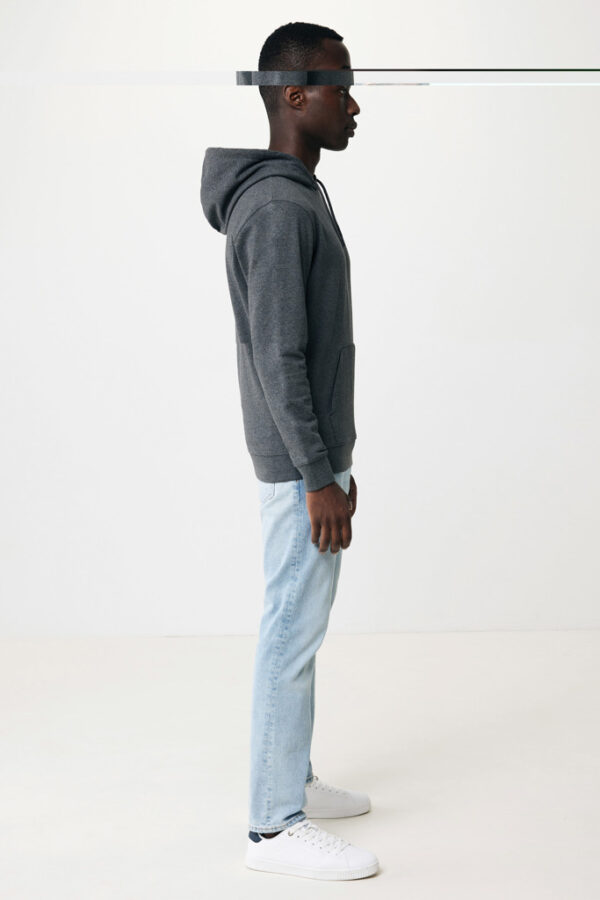 Iqoniq Torres recycled cotton hoodie undyed - Heather Anthracite