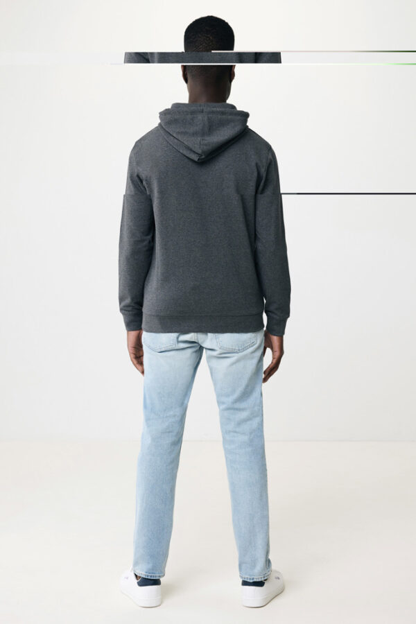 Iqoniq Torres recycled cotton hoodie undyed - Heather Anthracite