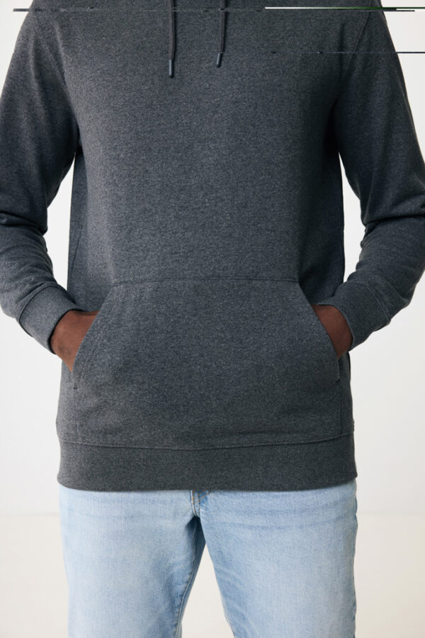 Iqoniq Torres recycled cotton hoodie undyed - Heather Anthracite