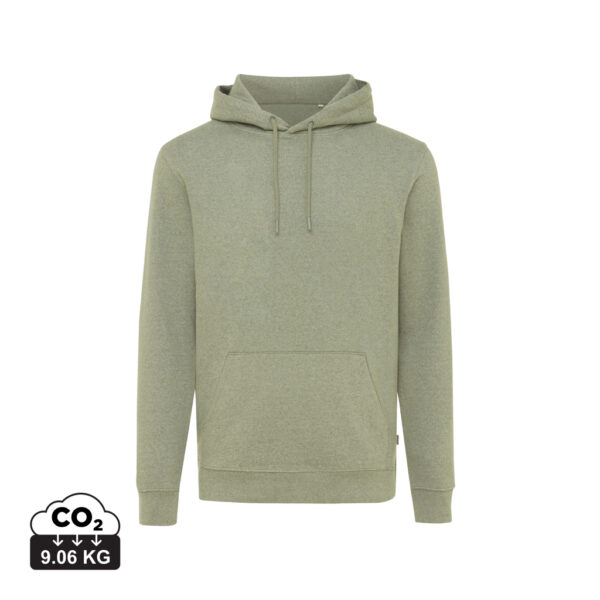 Iqoniq Torres recycled cotton hoodie undyed - Heather Green