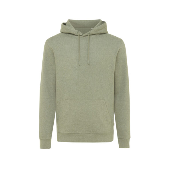 Iqoniq Torres recycled cotton hoodie undyed - Heather Green