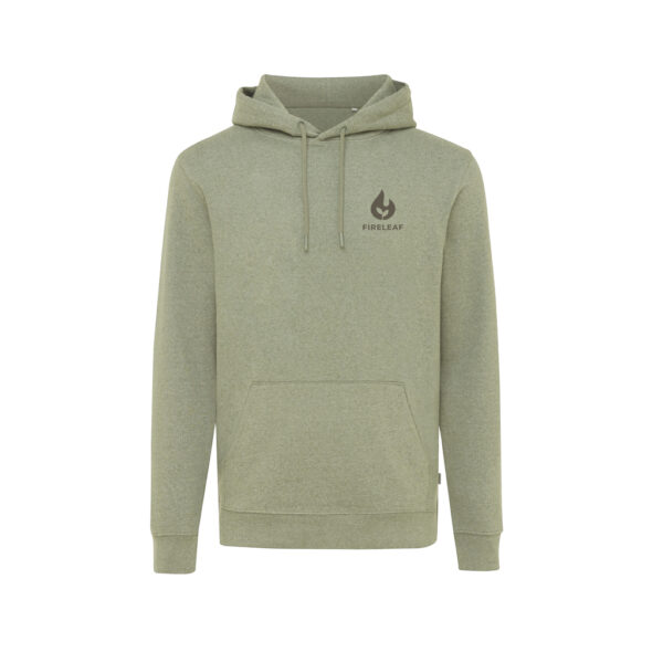 Iqoniq Torres recycled cotton hoodie undyed - Heather Green