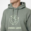 Iqoniq Torres recycled cotton hoodie undyed - Heather Green