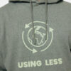 Iqoniq Torres recycled cotton hoodie undyed - Heather Green