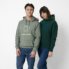 Iqoniq Torres recycled cotton hoodie undyed - Heather Green