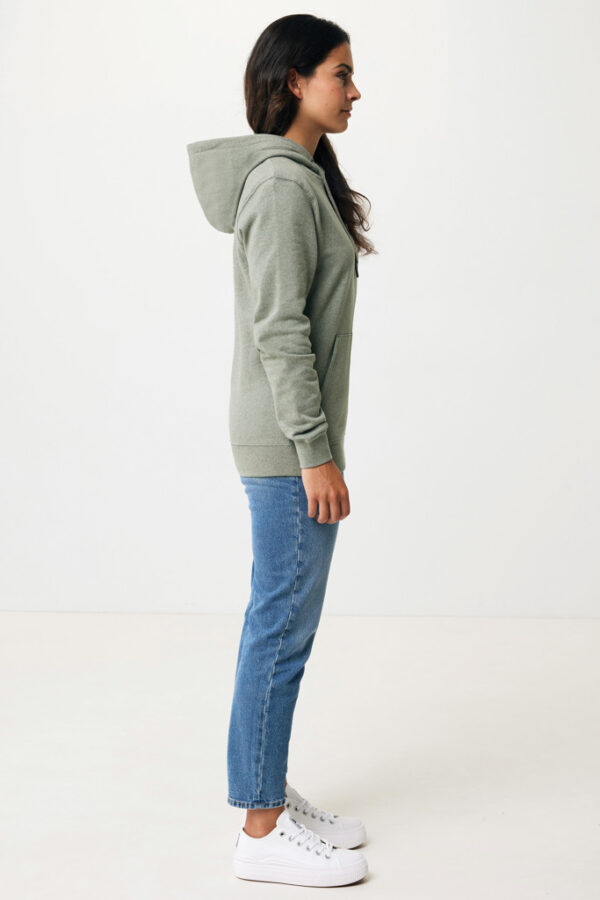 Iqoniq Torres recycled cotton hoodie undyed - Heather Green