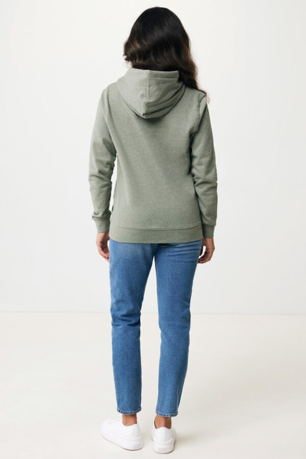 Iqoniq Torres recycled cotton hoodie undyed - Heather Green