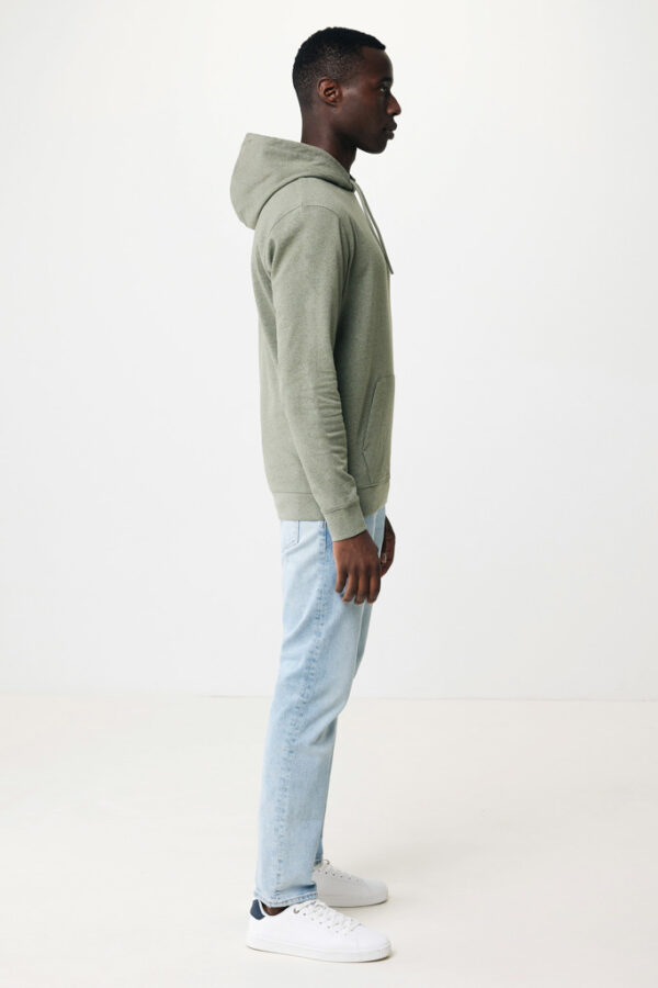 Iqoniq Torres recycled cotton hoodie undyed - Heather Green