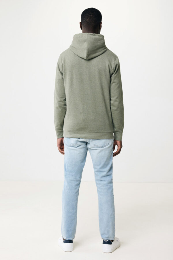 Iqoniq Torres recycled cotton hoodie undyed - Heather Green