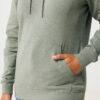 Iqoniq Torres recycled cotton hoodie undyed - Heather Green