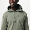 Iqoniq Torres recycled cotton hoodie undyed - Heather Green