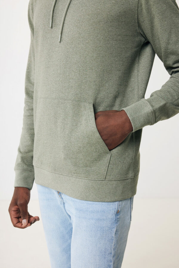 Iqoniq Torres recycled cotton hoodie undyed - Heather Green