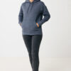 Iqoniq Torres recycled cotton hoodie undyed - Heather Navy