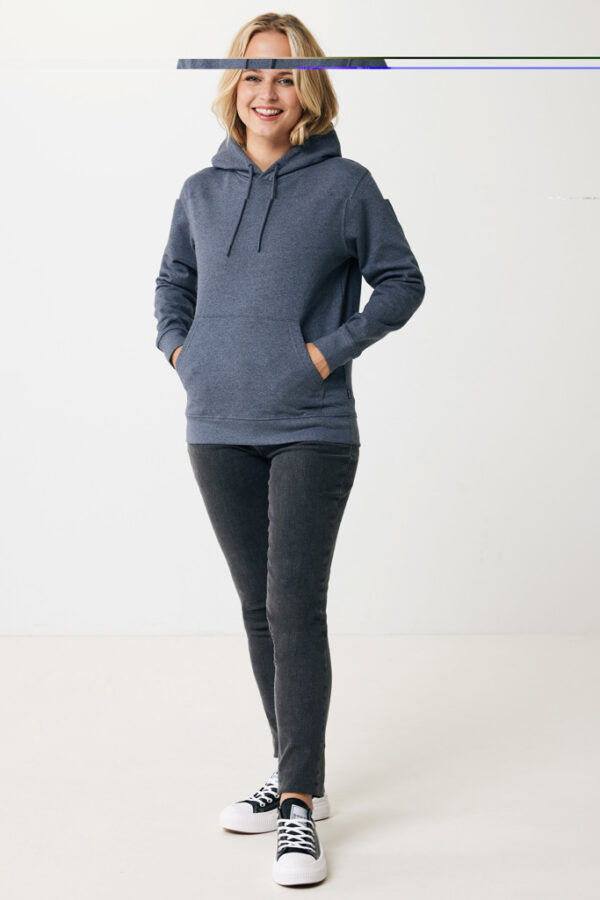 Iqoniq Torres recycled cotton hoodie undyed - Heather Navy