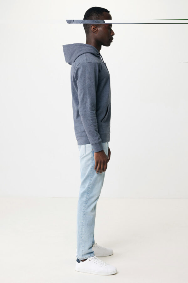 Iqoniq Torres recycled cotton hoodie undyed - Heather Navy