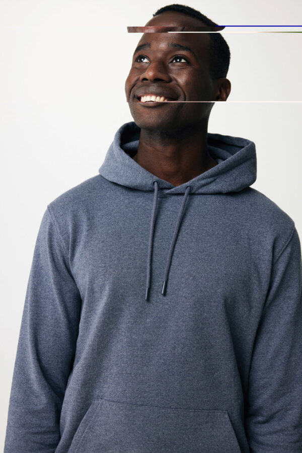 Iqoniq Torres recycled cotton hoodie undyed - Heather Navy