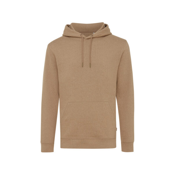 Iqoniq Torres recycled cotton hoodie undyed - Heather Brown