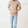 Iqoniq Torres recycled cotton hoodie undyed - Heather Brown