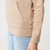 Iqoniq Torres recycled cotton hoodie undyed - Heather Brown