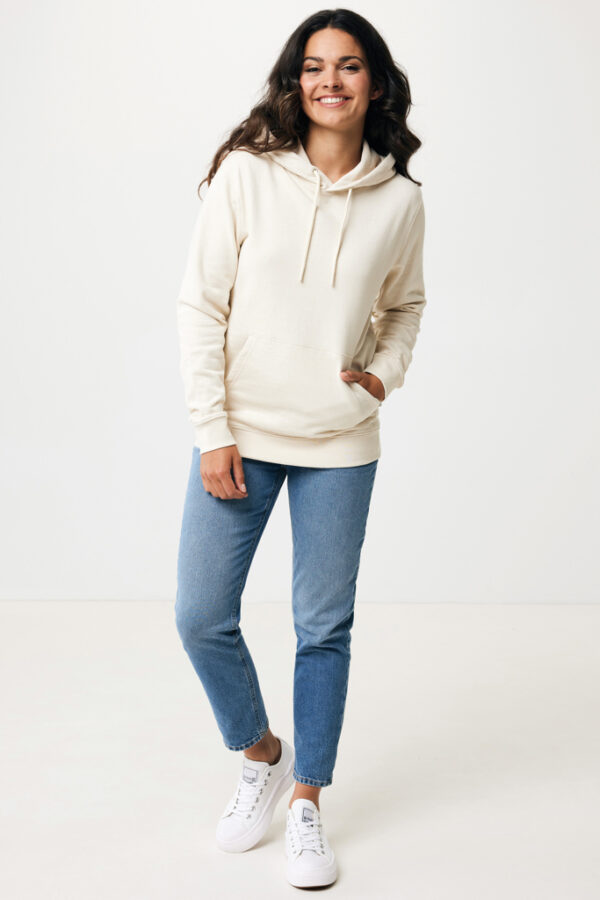 Iqoniq Torres recycled cotton hoodie undyed - Natural Raw