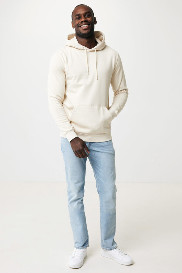 Iqoniq Torres recycled cotton hoodie undyed - Natural Raw