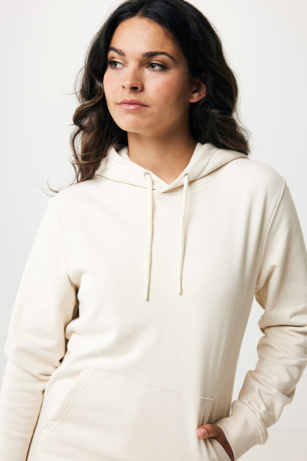 Iqoniq Torres recycled cotton hoodie undyed - Natural Raw