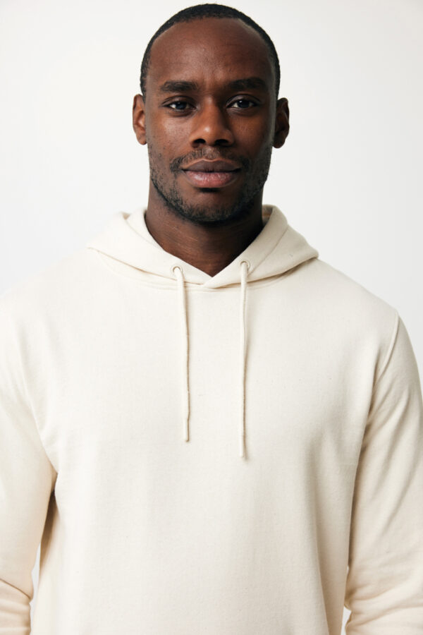 Iqoniq Torres recycled cotton hoodie undyed - Natural Raw