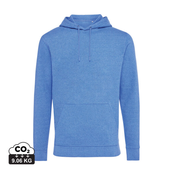 Iqoniq Torres recycled cotton hoodie undyed - Heather Blue