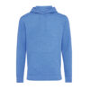 Iqoniq Torres recycled cotton hoodie undyed - Heather Blue