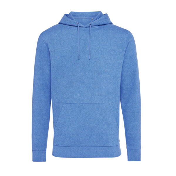 Iqoniq Torres recycled cotton hoodie undyed - Heather Blue