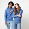 Iqoniq Torres recycled cotton hoodie undyed - Heather Blue