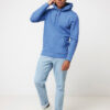 Iqoniq Torres recycled cotton hoodie undyed - Heather Blue