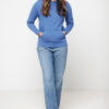 Iqoniq Torres recycled cotton hoodie undyed - Heather Blue