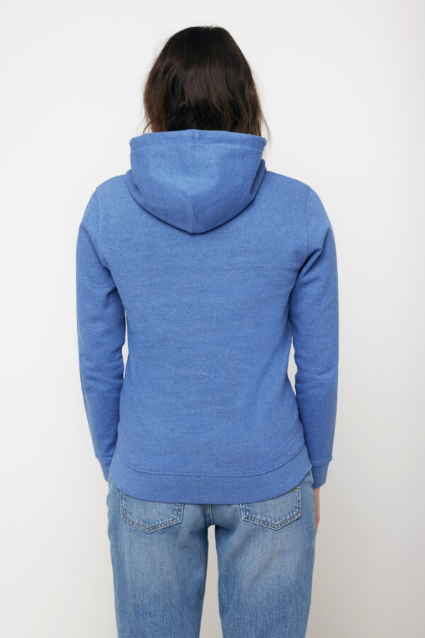 Iqoniq Torres recycled cotton hoodie undyed - Heather Blue