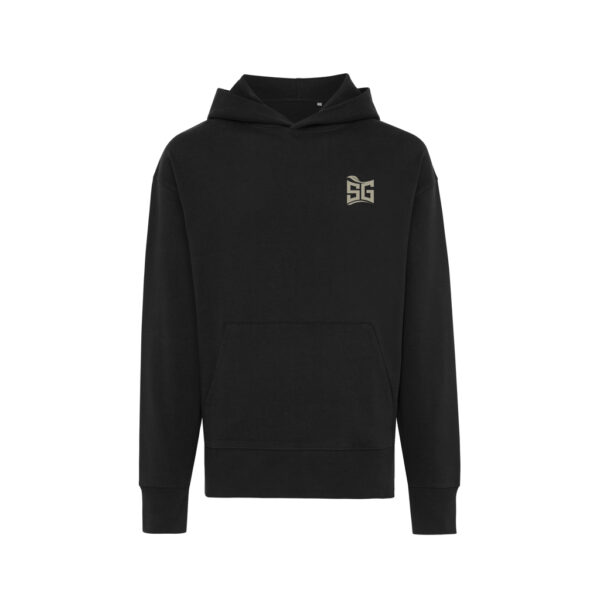 Iqoniq Yoho recycled cotton relaxed hoodie - Black