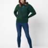 Iqoniq Yoho recycled cotton relaxed hoodie - Forest Green