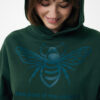 Iqoniq Yoho recycled cotton relaxed hoodie - Forest Green