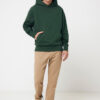 Iqoniq Yoho recycled cotton relaxed hoodie - Forest Green