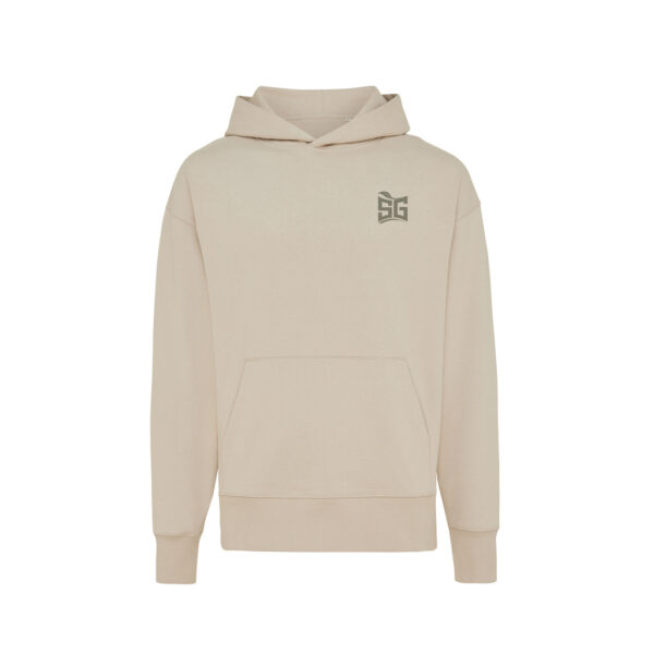 Iqoniq Yoho recycled cotton relaxed hoodie - Desert