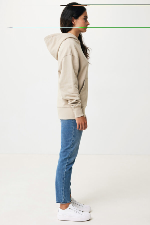 Iqoniq Yoho recycled cotton relaxed hoodie - Desert