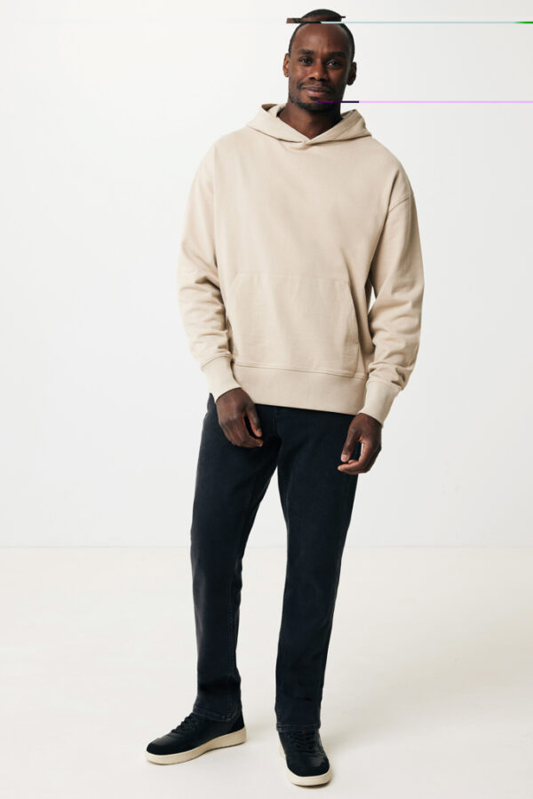 Iqoniq Yoho recycled cotton relaxed hoodie - Desert