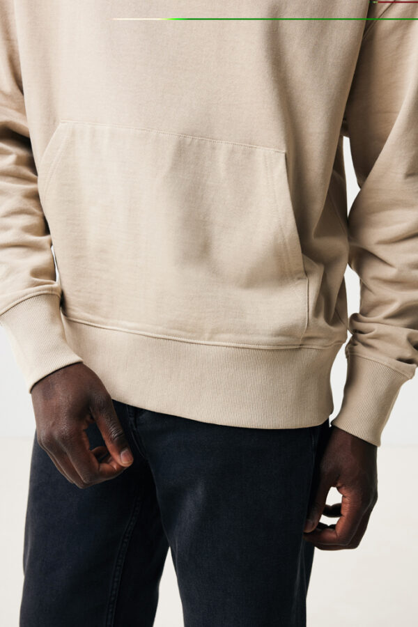 Iqoniq Yoho recycled cotton relaxed hoodie - Desert