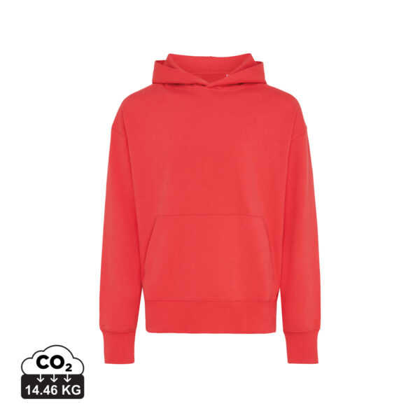 Iqoniq Yoho recycled cotton relaxed hoodie - Luscious Red