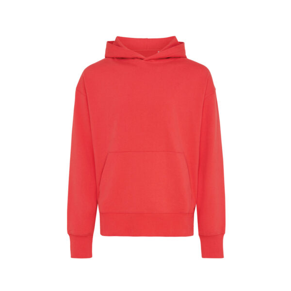 Iqoniq Yoho recycled cotton relaxed hoodie - Luscious Red